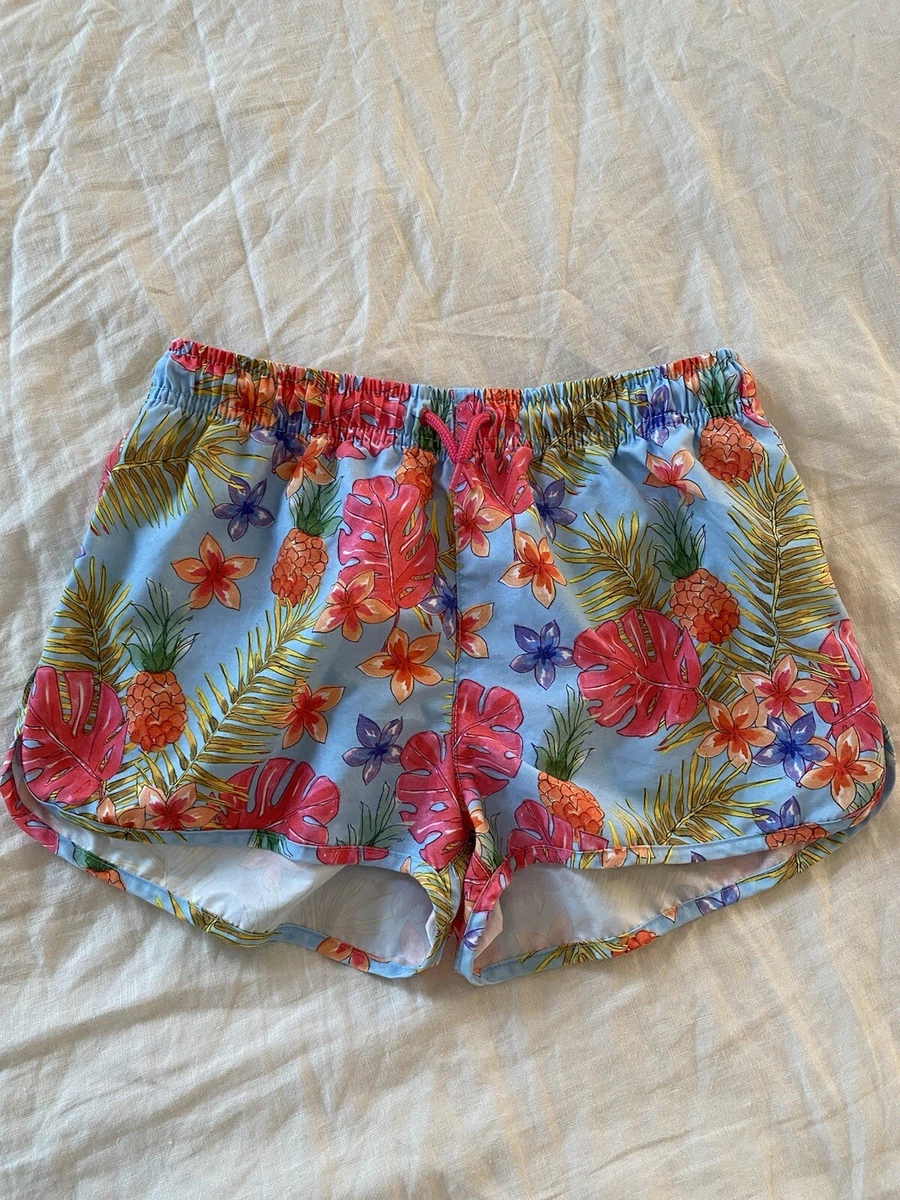 zara girls tropical print swim shorts 11 12 years EXCELLENT