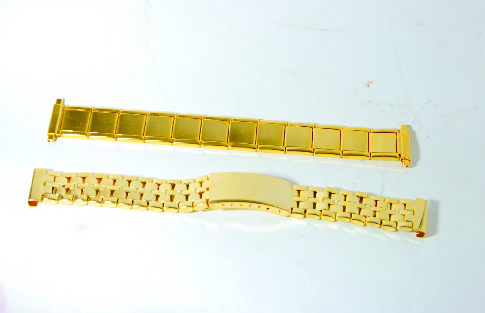 watch strap gold men expandable fits size 16 to 22 mm expandable