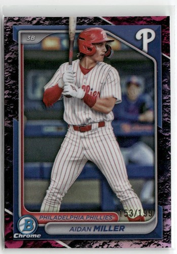 2024 Bowman Draft Phillies - You pick from Chrome, Refractors, Parellels, Numbe - Picture 126 of 149