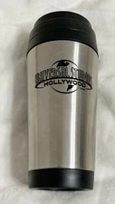Universal Studios Hollywood, Silver and Black Logo Travel Hot Drink Cup
