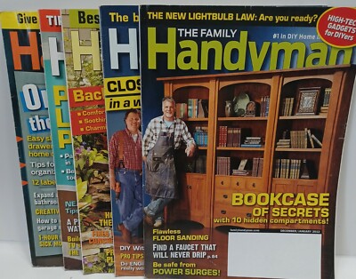 The Family Handyman Magazine 5 Issues From 2012