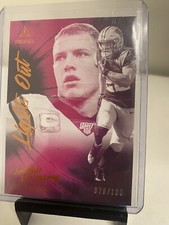 Christian McCaffrey 2020 Panini Luminance Lights Out Orange 79/100 LO14 Panthers