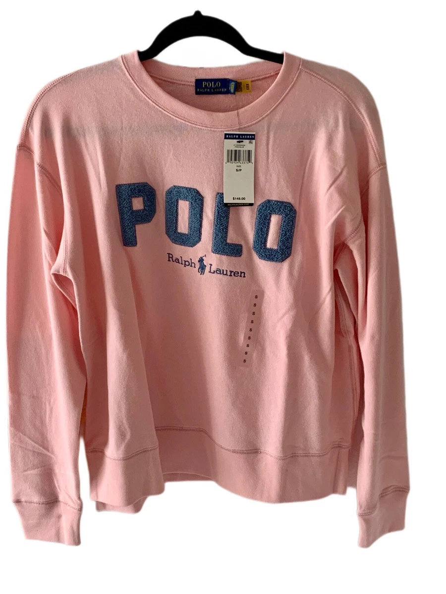 Ralph lauren pink sweatshirt new arrivals