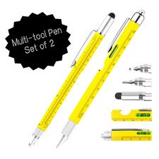 9 in 1 Multitool Tech Tool Pen Construction Gadgets Ballpoint Pen Includes 2
