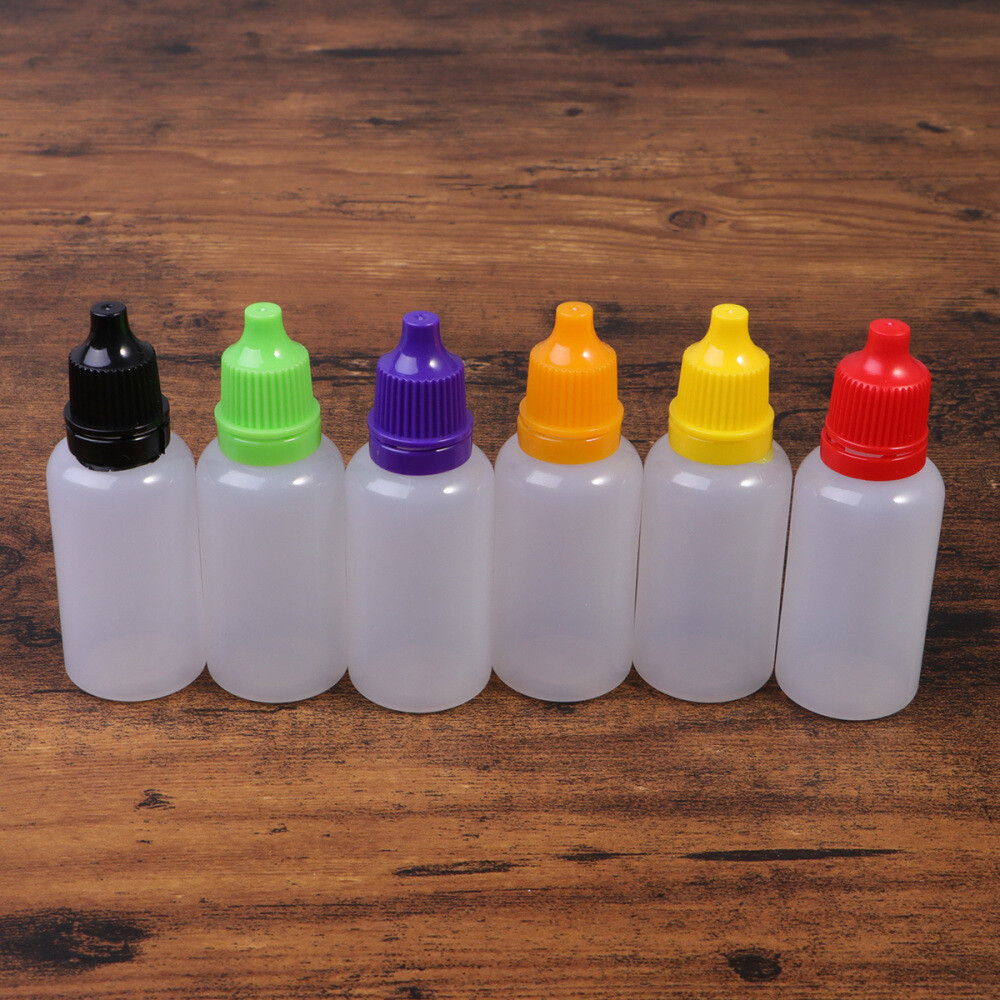 30PCS 20ML Eyedrops Bottles Sauce Squeeze Bottles Plastic Spray Bottle