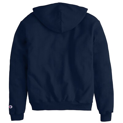 Champion Powerblend Double Dry Action Fleece Full Zip Hoodie Navy