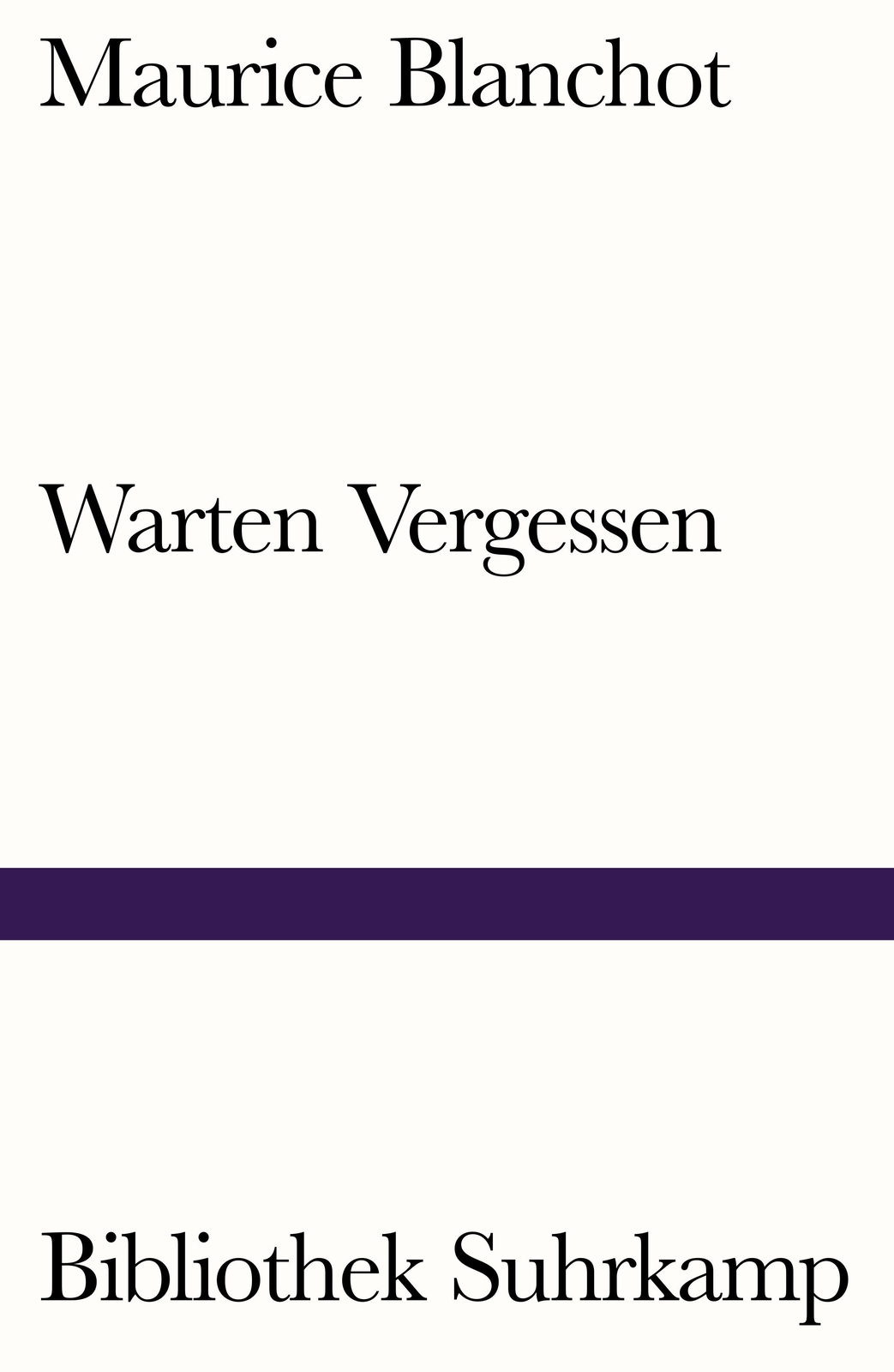 Thumbnail - Warten Vergessen Maurice Blanchot
