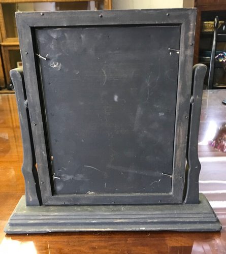 Antique Vintage Wooden Frame Swivel Swinging Tilt Tabletop - Inner 7.5" x 5.75" - Picture 5 of 10