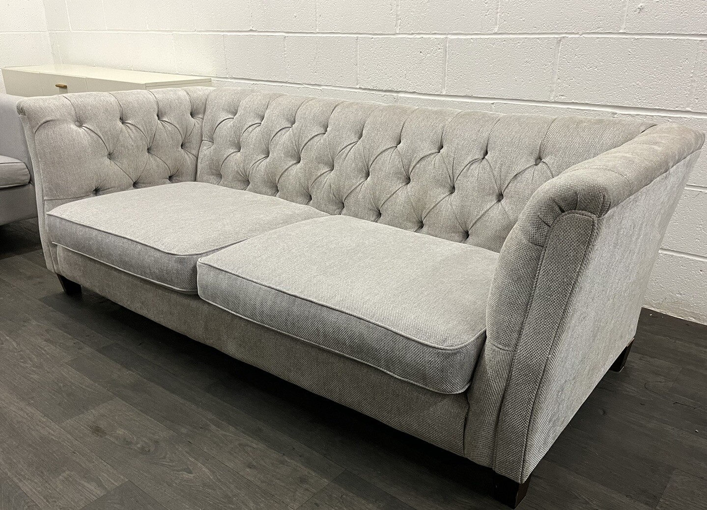 Laura Ashley Sofa Chatworth 3 Seater Silver Grey Local 🚚courier Collect