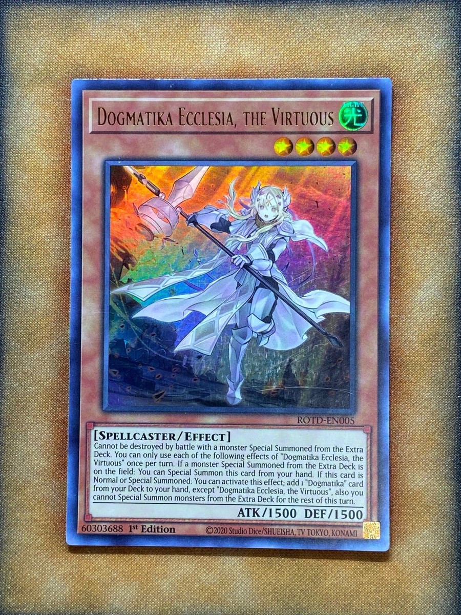 Yugioh Dogmatika Ecclesia, The Virtuous ROTD-EN005 Ultra Rare 1st