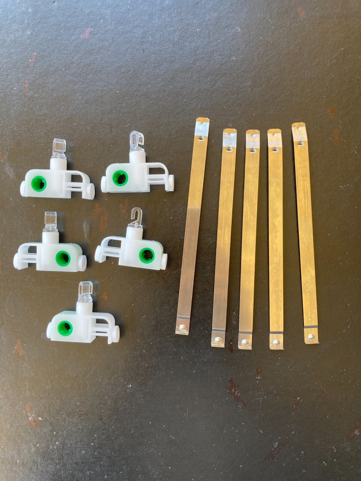 VERTICAL BLIND Parts Carriers with S/ steel spacers set of 5 for 127mm slat eBay