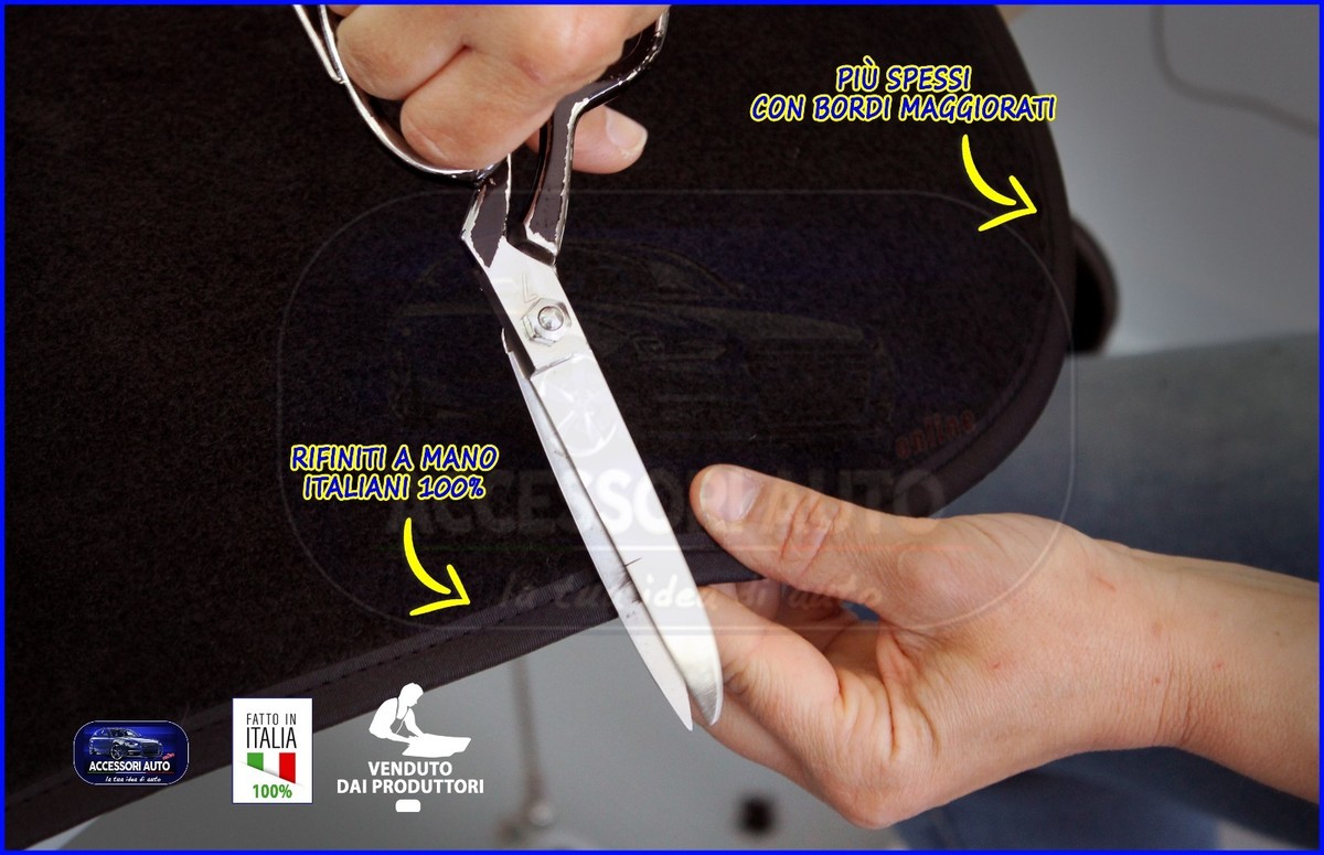 SPRINT Tappetini Auto In Moquette Su Misura Per Suzuki Swift 2010-2017 – Set Antiscivolo Con Fissaggi E Salvatacco, Colore Nero - 2