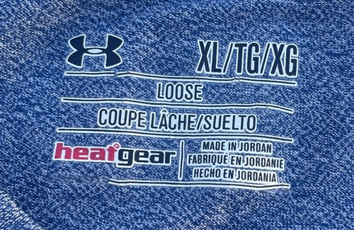 UNDER ARMOUR Expanse Heat Gear manica lunga Henley sciolto uomo blu TAGLIA XL - Foto 4 di 4