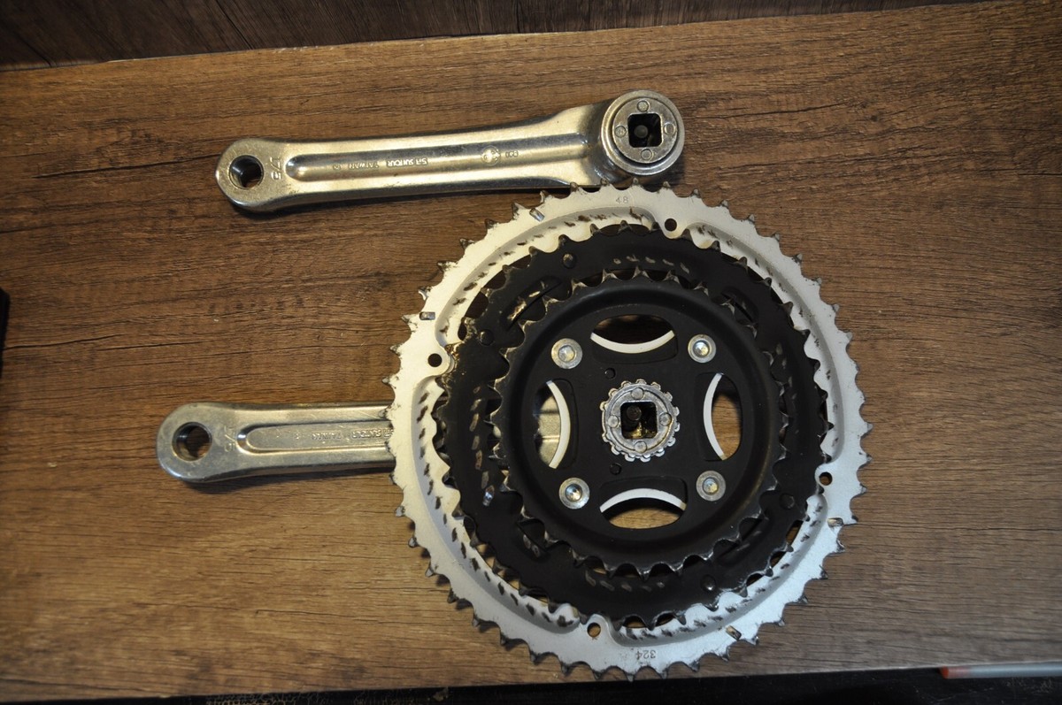 Mountain Road bike Crankset SR Suntour XR-120 Triple Crank