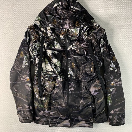 Broadside Men’s Waterproof Hunting Jacket Size Medium Hooded Fleece Lined - Picture 15 of 17