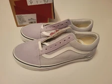VANS OLD SKOOL Classic Low Cut Athletic  Gray Dawn True White Size W 6 M 7.5 NWB