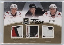 2010 The Cup Trios Jerseys 2/10 Zac Dalpe Jeff Skinner Jamie McBain Patch 06st