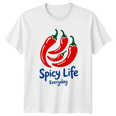 Spicy Life Everyday Chili Pepper Spicy Food Grafik T-Shirt Herren Damen Unisex Top