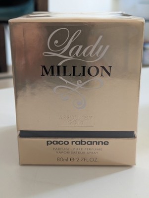 Reines Parfum! Paco Rabanne Lady Million Absolutely Gold  80ml  Rarität