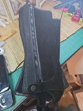 Ovation Half Chaps Micro Suede Black LG Short NWT