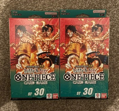 2 x One Piece Card Game Starter Deck EX Luffy & Ace Englisch ST-30
