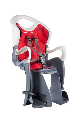 Frame Mounted Recliner Baby Carrier with System TIGER RECLINABLE B-FIX OSCURO/ROJO