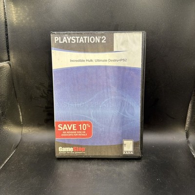 PS2 Incredible Hulk: Ultimate Destruction  Aftermarket Case Included. No Manual.
