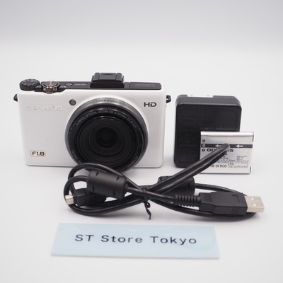 N Mint] Olympus XZ-1 White 10.0MP F1.8 Digital Camera w/Battery
