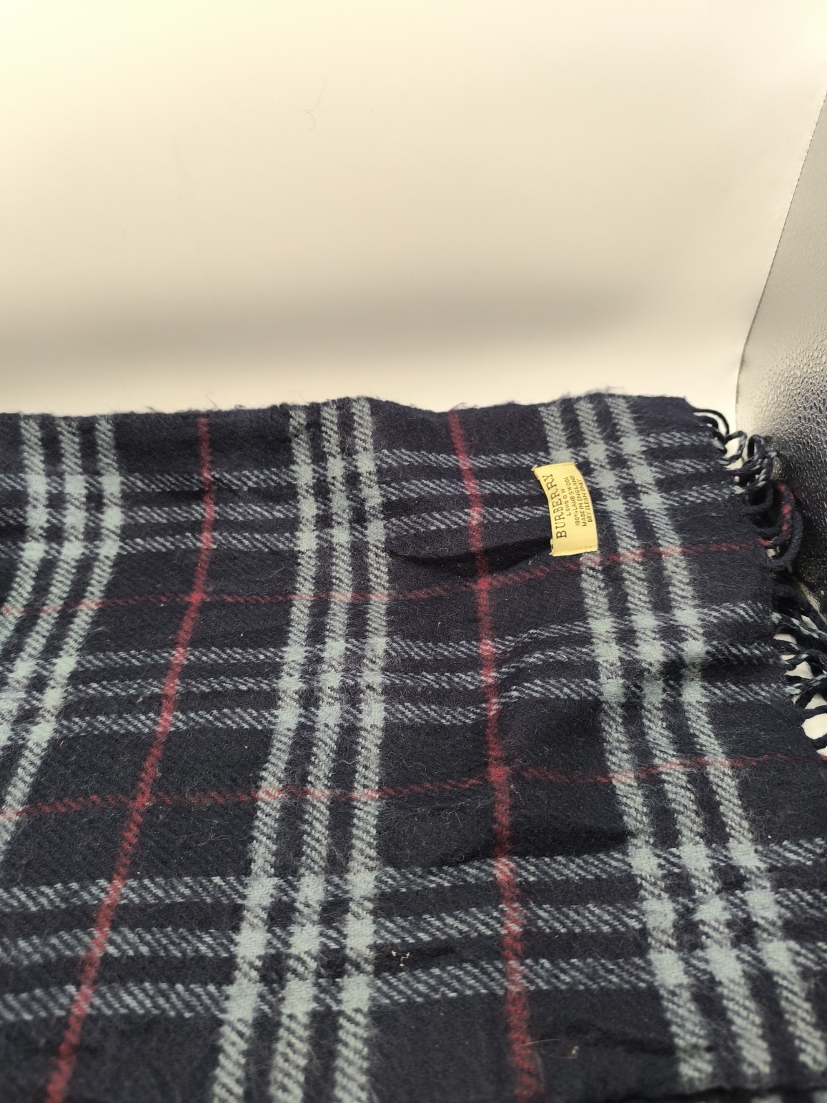 Burberry Y2K Vintage Reversible Scarf Grade C image 8