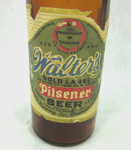 IRTP 1940s Walter's GOLD LABEL Pilsener Beer PUEBLO COLORADO Copper Kettle