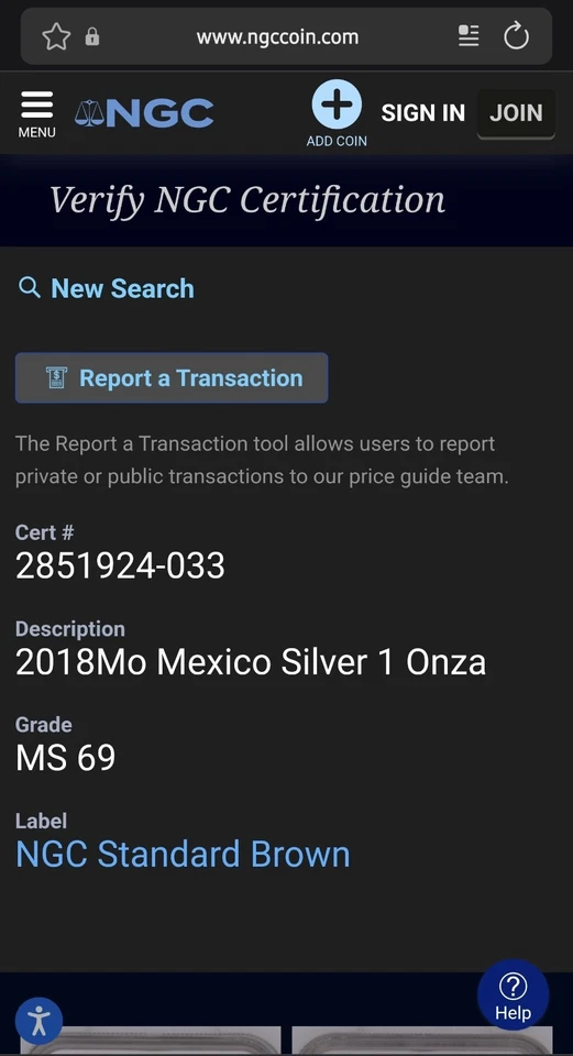 2018 Silver Libertad, 1oz Silver NGC MS69 - Image 3 of 3