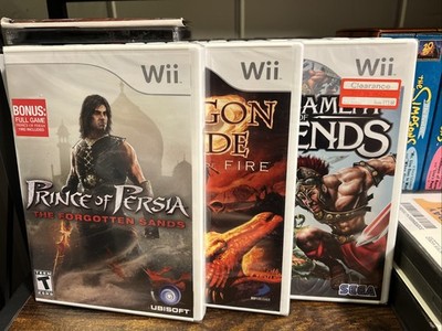 Wii Lot New Sealed - Prince of Persia & Dragon Blade Wrath & Tournament Legends