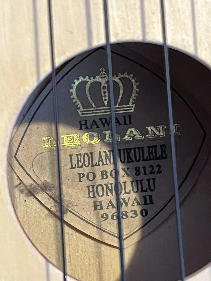 Vtg RARE Hawii Islands Leolani Ukulele - Image 3 of 4