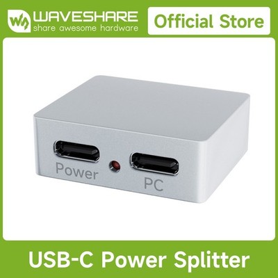 Waveshare Type-C Power And Signal Splitter Support 5V DC Independent Power Suppl
