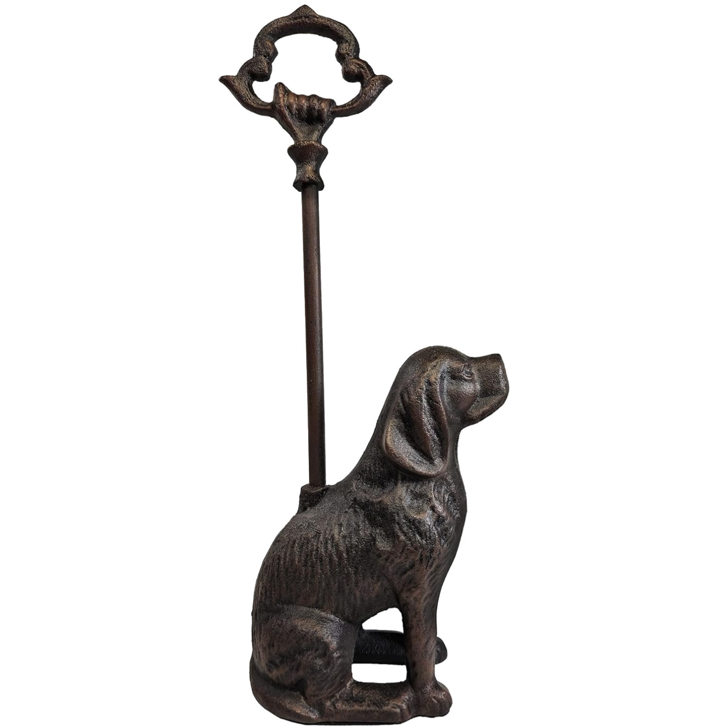 Charming Dog Figurine Door Stopper - Antique Black