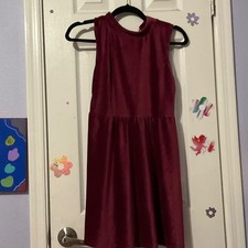 SO Burgundy Kids Casual Dress