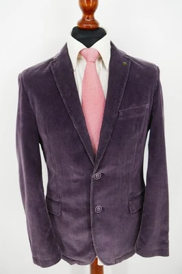Stones Cord Sakko Gr.46 Baumwolle Mix Aubergine Black Label Top Zustand - Bild 1 von 4