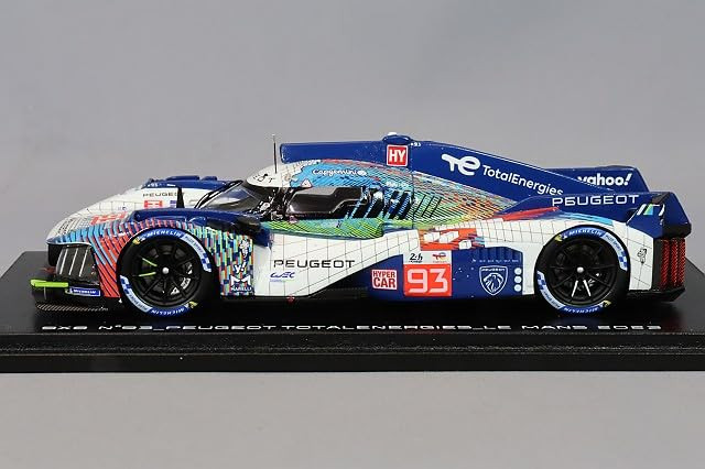 1/43 Spark Peugeot 9X8 LM 24h 2023 n°93 Spark 1/43 Peugeot 9X8 Total Energies 2023 Le Mans 24H 8th