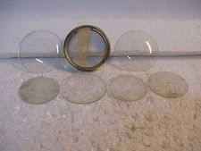 7 Small Round Clock Glass parts repair P