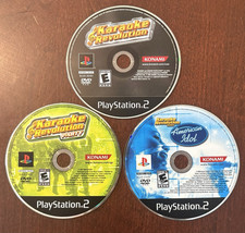 3pack of Karaoke Revolution games for the Ps2! *Disks only* *NOT TESTED*