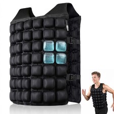 Water-Filled Weighted Vest for Women and Men, 12lb/16lb/20lb, Weight Removabl...