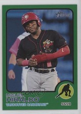 2022 Topps Heritage Minor League Edition Green Border /75 Miguel Hiraldo #68