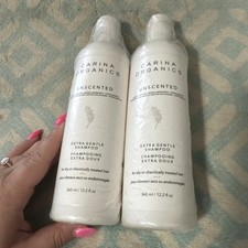 2X NEW Carina Organics Unscented Extra Gentle Shampoo 12.2 oz  Hypoallergenic