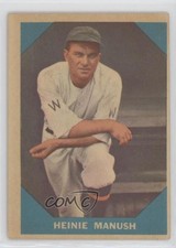 1960 Fleer Baseball Greats Heinie Manush #18 HOF 0s4