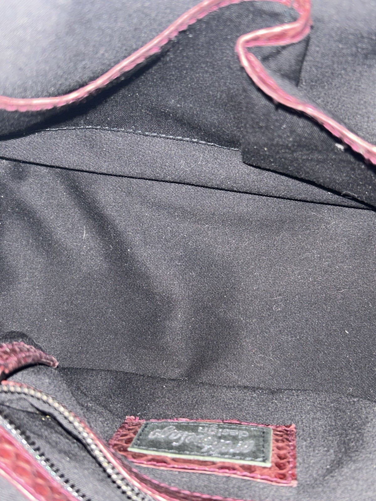 Archipelago Design Burgundy Genuine Python Leathe… - image 5