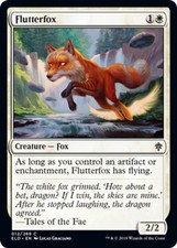 4x Flutterfox MTG Throne Of Eldraine NM Magic Regular