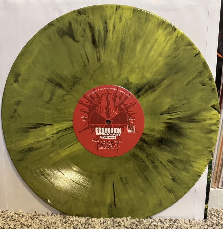 Corrosion of Conformity Deliverance Vinyl 2LP Limited Yellow Green Metal Record Foto 3 de 4