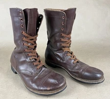 Vintage US Army M1948 Combat Boots, Size 12 1/2 Wide Large Size