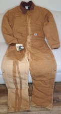 Vntg USA Carhart Coveralls Arctic Workwear 48Tall Quilted Double Knee Never worn