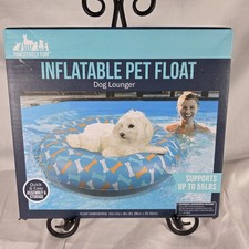 Inflatable Pet Float Dog Lounger. To 55 Lbs. New Unused 32 X 8 Free Shipping